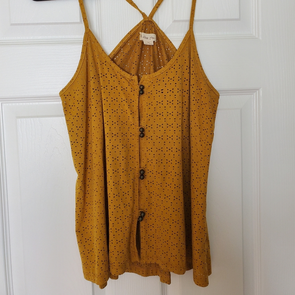 Pink Zone Mustard Summer Shirt